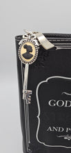 Load image into Gallery viewer, God Is My Strength and Power Journal with Sister You Hold the Key Zipper Pull