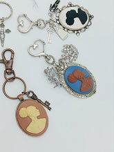 Load image into Gallery viewer, Sister You Hold the Key Handbag Cameo Key Charms -Large