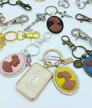 Load image into Gallery viewer, Sister You Hold the Key Handbag Cameo Key Charms -Large