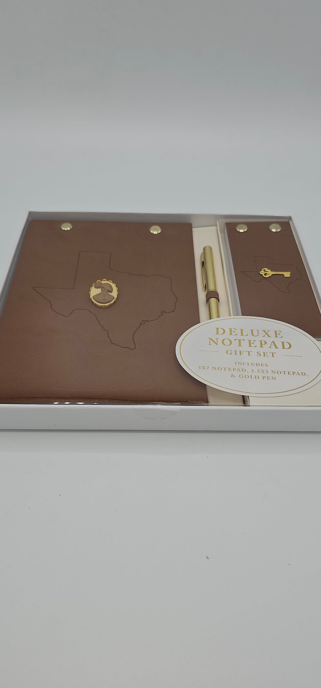 Texas Sister You Hold the Key Double Deluxe Notepad Set, 5x7 Notepad with 2.5x5 Notepad